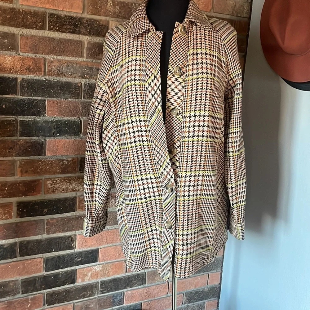 Cabi Houndstooth Yorkshire Shacket M Jacket - Picture 2 of 9